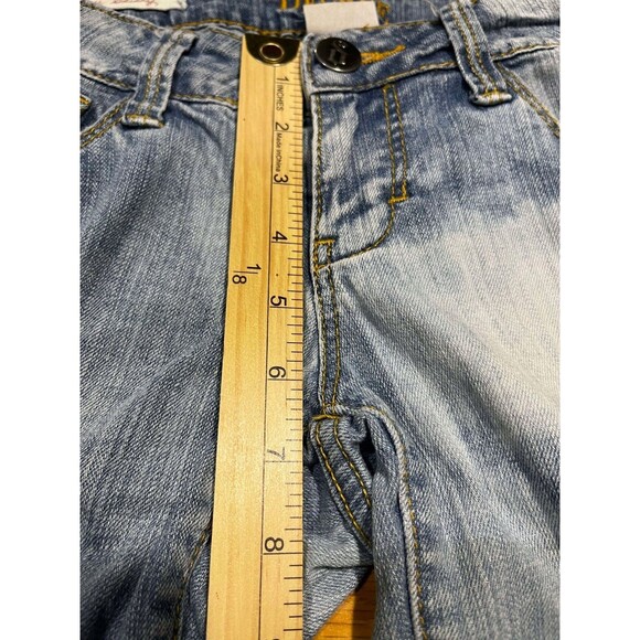 Decree Jeans Women's 3 Super Skinny Blue Low Rise Stretch Denim Festival Casual - Picture 8 of 9